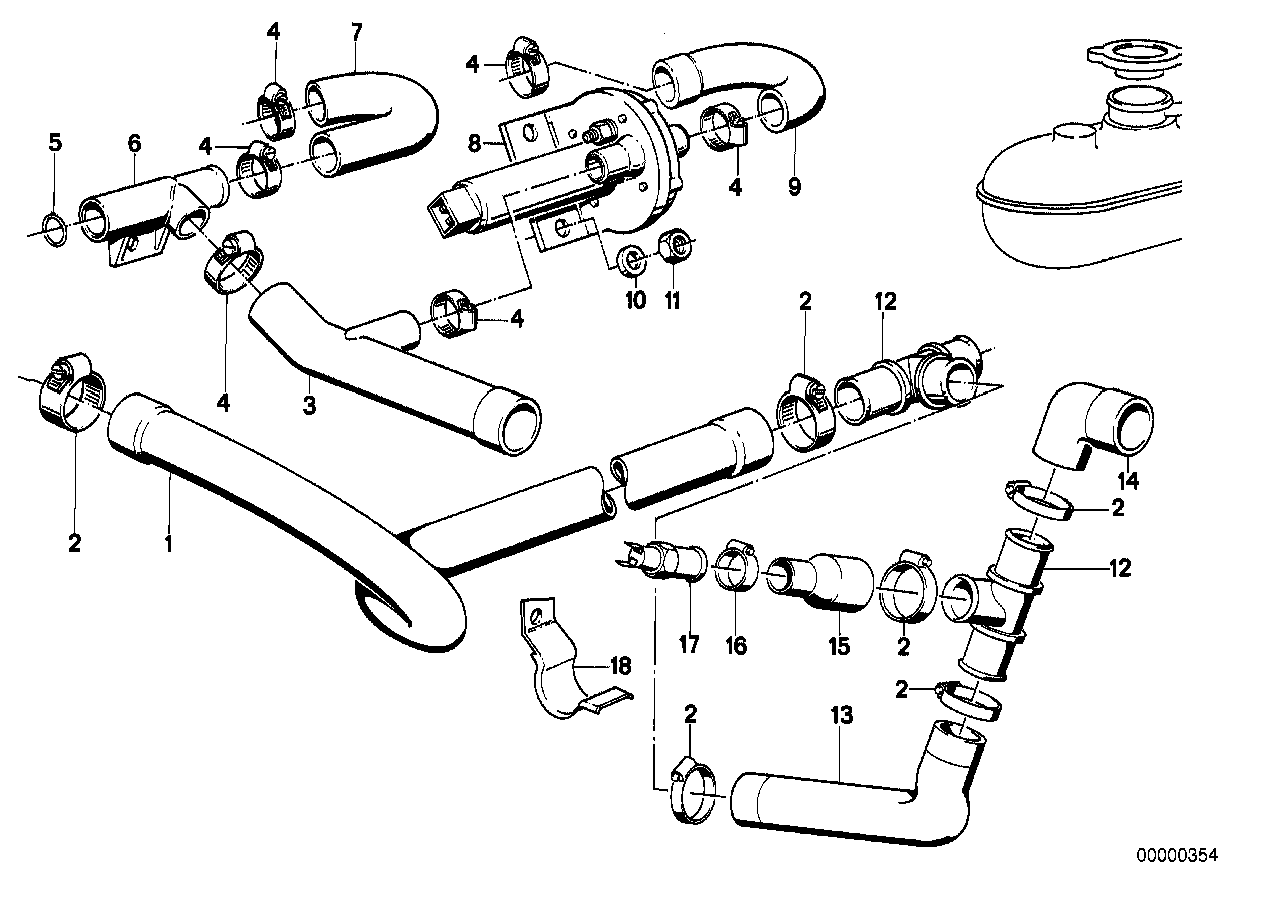 冷却系ホース ガイド