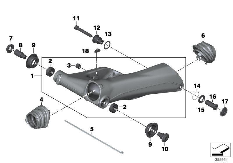 Bras oscillant