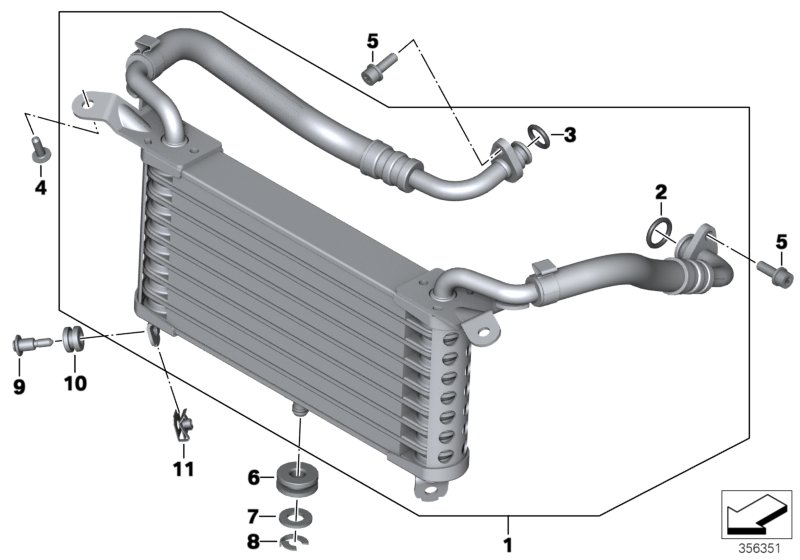 Radiateur d'huile