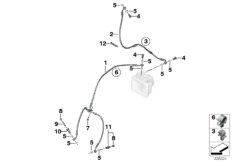 Brake line front