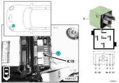 Relé kompresor klimatizace K19