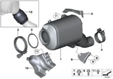 Katalysator/Dieselpartikelfilter