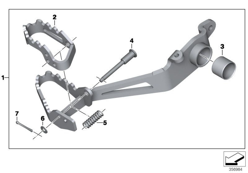 Pedal del freno ajustable