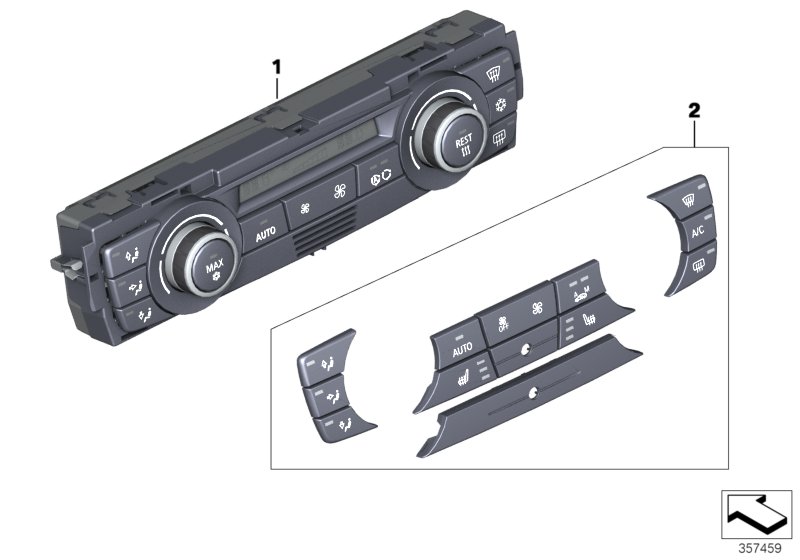 オート A/C 操作パネル