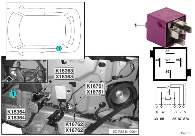 Relay, soft top 1 K18363