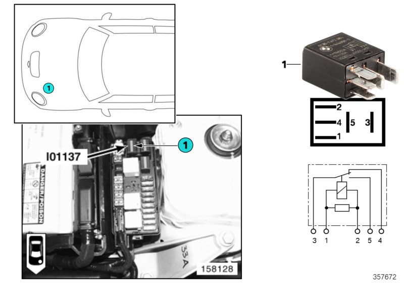 Relé motor stěrače zap/vyp I01137