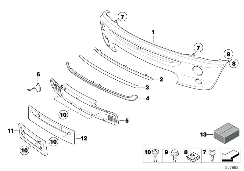 Garniture avant