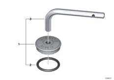 Safety screw, oil filler neck