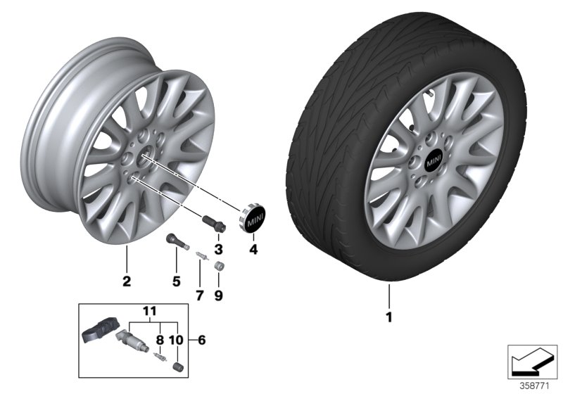 MINI LA wheel Victory Spoke 495 - 16''