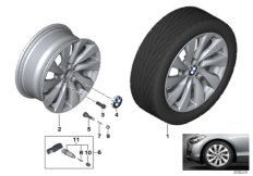 Л/с диск BMW турбинный дизайн 381