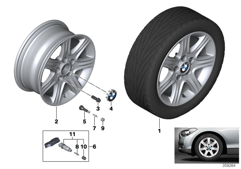 BMW LA wheel, star spoke 377