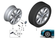 BMW LA wheel, V-spoke 411