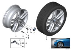 BMW 轻质铝合金轮辋 M 双轮辐 461 - 18''