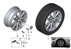 BMW 轻质铝合金轮辋 V 型轮辐 390 - 16''
