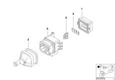 Single components for fuse housing