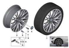 BMW LA wheel cross spoke 404-20''