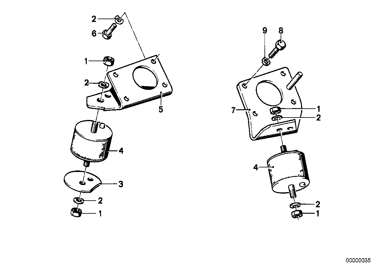 Motoraufhängung/Motordämpfer