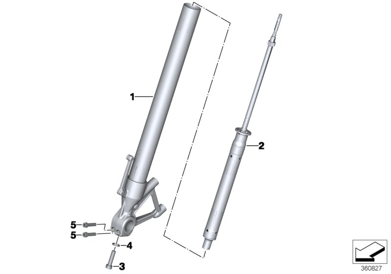 Sliding tube / damper