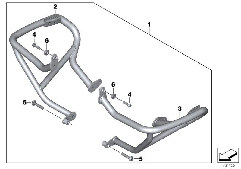 Arco di protezione di motore