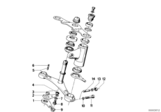 Lower fork cross brace