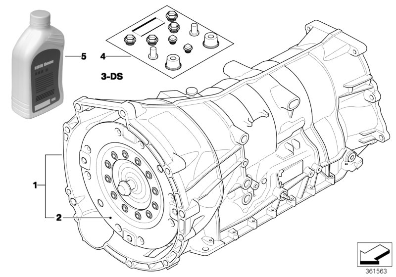 Automatväxel GA6HP19Z - fyrhjul