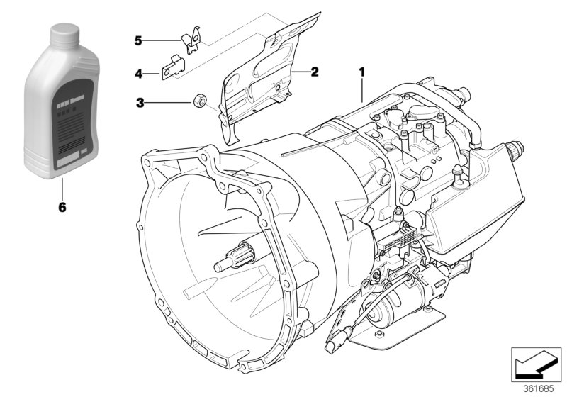 Handgesch.versnellingsbak GS5S31BZ (SMG)