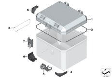 Enskilda komponenter aluminiumtopbox