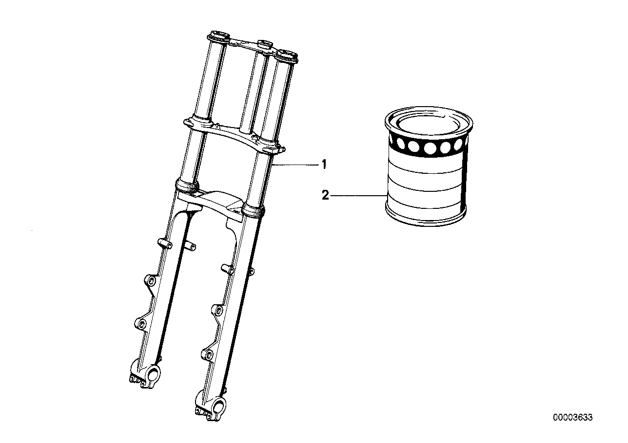 Fourche telescopique