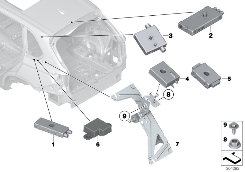 Single parts f antenna-diversity