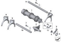 Inner gearshift parts