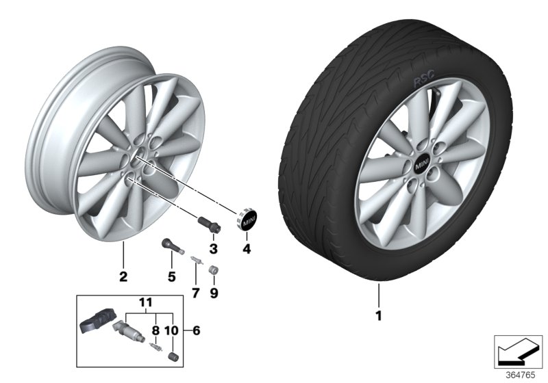 Л/с диск MINI Radial Spoke 508