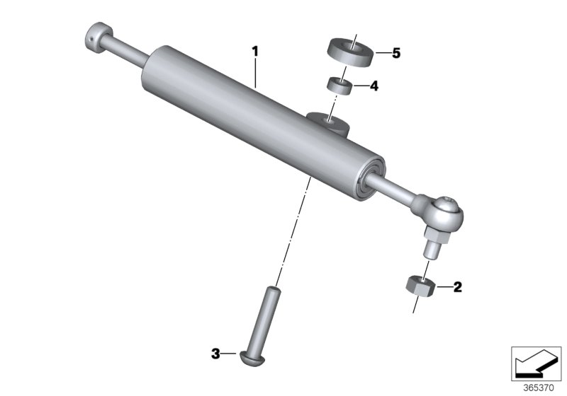 Steering damper, adjustable