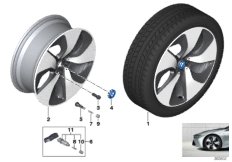 BMW i LA wheel,turbine styling 444-20''
