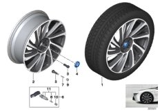 BMW i LA wheel,turbine styling 625-20''