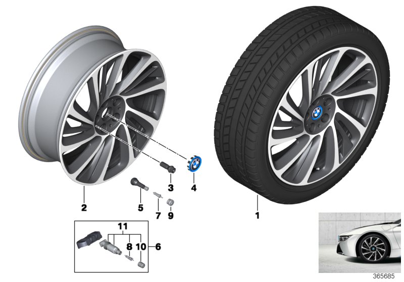 BMW i LM Jant Türbin stili 625 - 20''