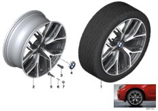 BMW 轻质铝合金轮辋 Y 型轮幅 542