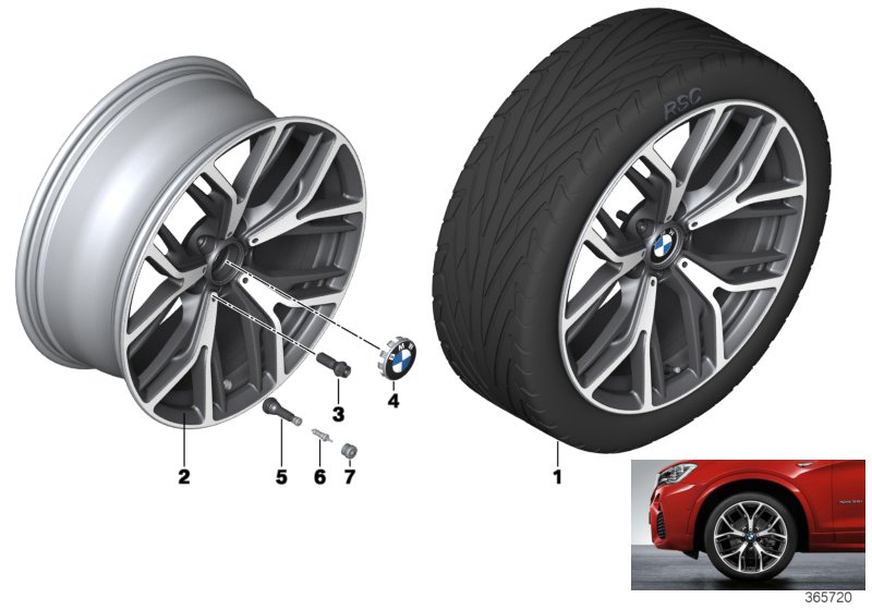 Ruota l.l. BMW razza a Y 542