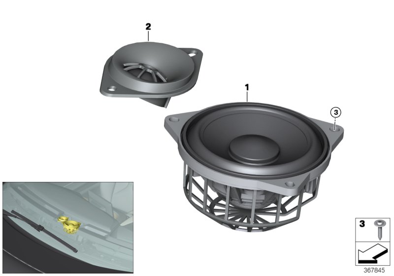 Loudspeaker, instrument panel