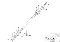 Steer.col.-steer. spin. upper