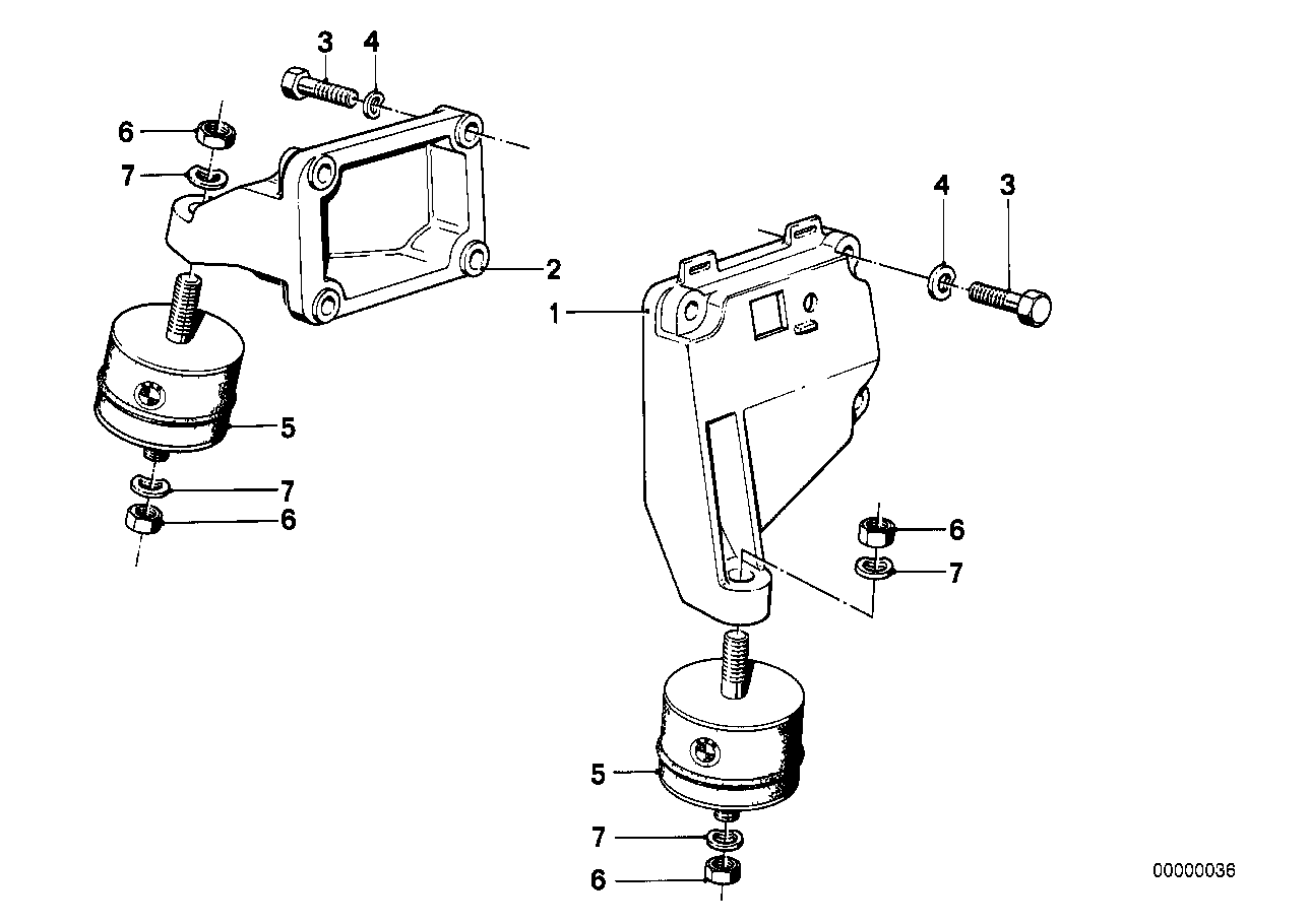 Suspen.del motor/amortiqu.silenc.d.motor