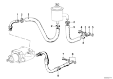 Hydro steering-vane pump/bearing support