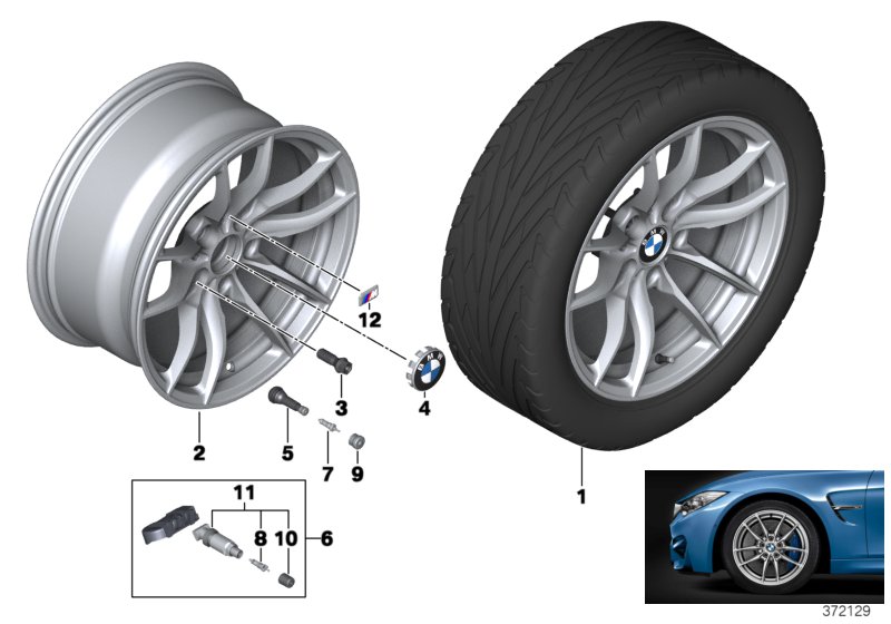 BMW LM Rad V-Speiche 513M - 18"