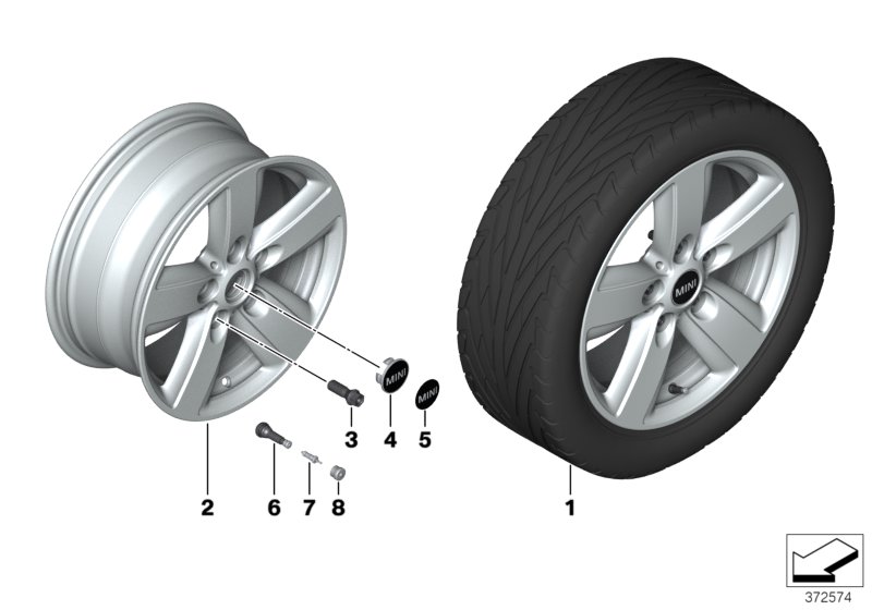 MINI LM-velg 5-Star Air Sp. MINIMALISM