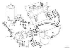 Hydro steering-oil pipes