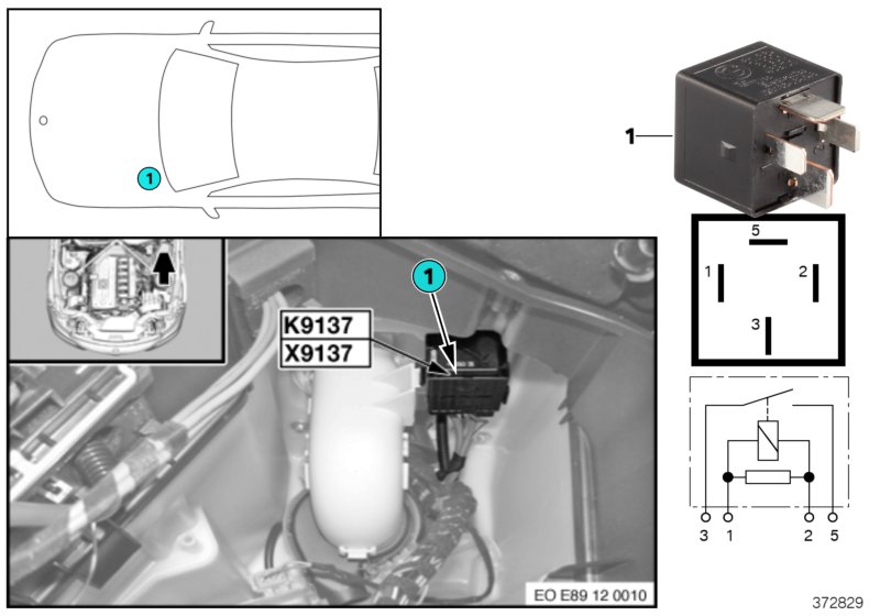 Relé do ventilador elétrico K9137