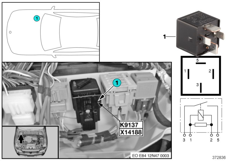 Relais ventilateur électrique K9137