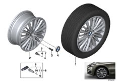 BMW LA wheel, multi-spoke 481 - 17''