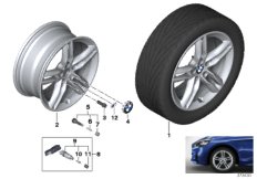 BMW LA wheel, M double spoke 483M - 17''