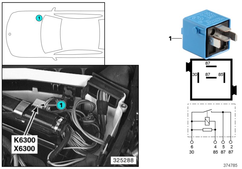 Relais DME K6300