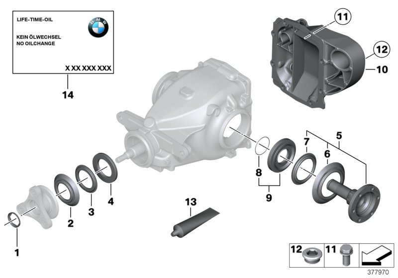 Rear-axle-drive parts